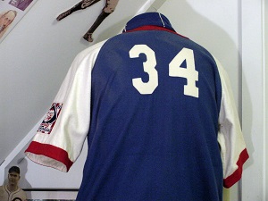 1939 Minor League Day Eddie Sawyers uniform - back view - Representing the Northern League