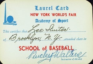 Buckey Walters Laurel Card