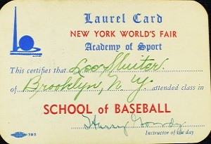 Hank Goudy Laurel Card