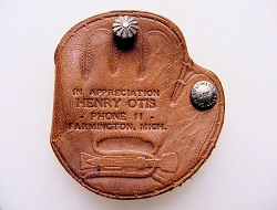 Henry Otis Michigan Baseball Centennial Key Chain