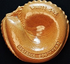 White Sox Souvenir Baseball Centennial Ashtray