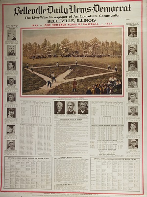 Belleville Daily News Democrat Baseball Centennial Calendar