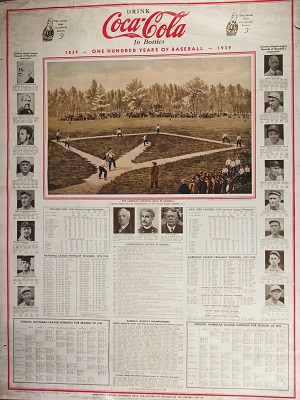 Coca Cola Baseball Centennial Calendar