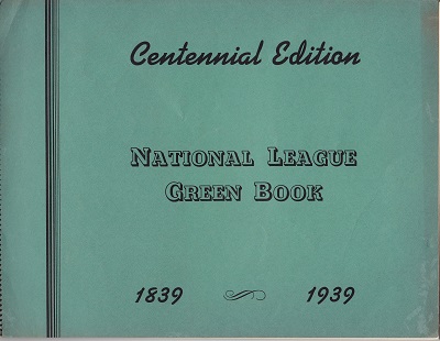1939 National League Green Book