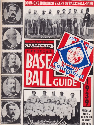 1939 Spalding's Baseball Guide