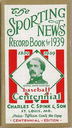 1939 Sporting News Record Book