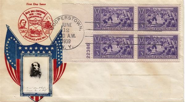 855 First Day Cover - Crosby Doubleday