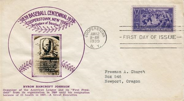 855 First Day Cover - Crosby Johnson
