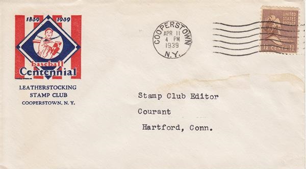 855 First Day Cover - Leatherstocking Stamp Club