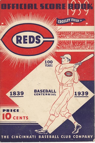 Cincinnati Reds vs Chicago Cubs Centennial Score Card