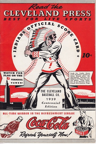 Cleveland Indians vs St Louis Browns Centennial Score Card