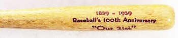 Centennial Bat Pencils and 100th Anniversary Advertiising Bat Pencils