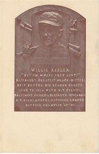 1939 William Keeler Hall of Fame Plaque