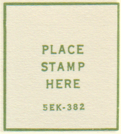 5EK 1975 Green Ink stamp box code