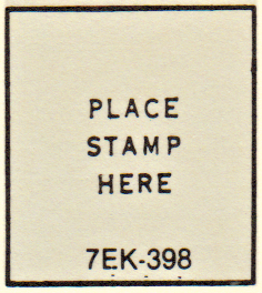 7EK 1977 Blue Ink stamp box code