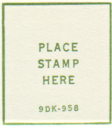 9DK 1969 Green Ink stamp box code