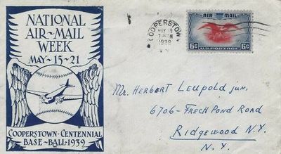 Cobbetts National Airmail Week May 19, 1938