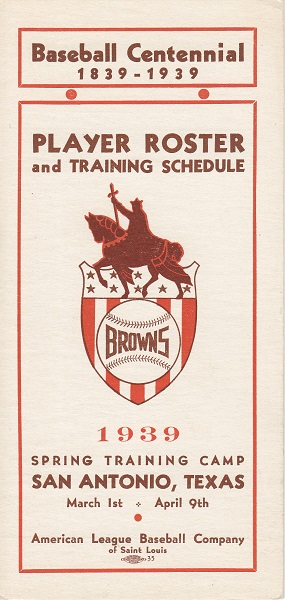 1939 Centennial Schedules | 1939 Baseball Centennial
