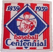 1939 baseball centennial Patch