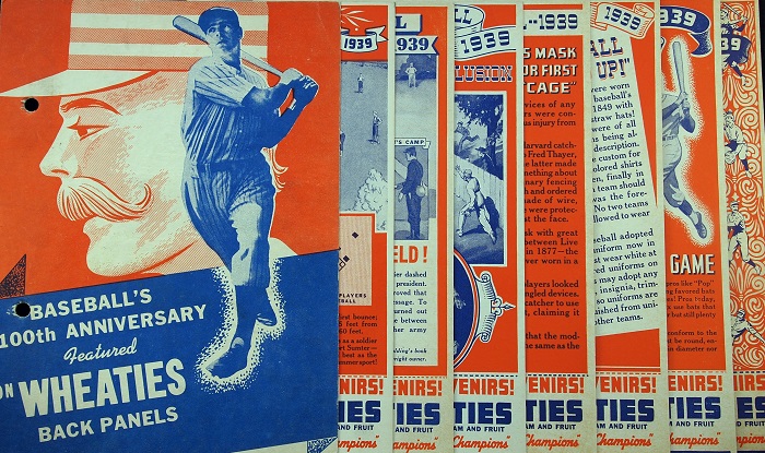 1938 Vintage Wheaties Cereal Box Shortstop Play It Right 